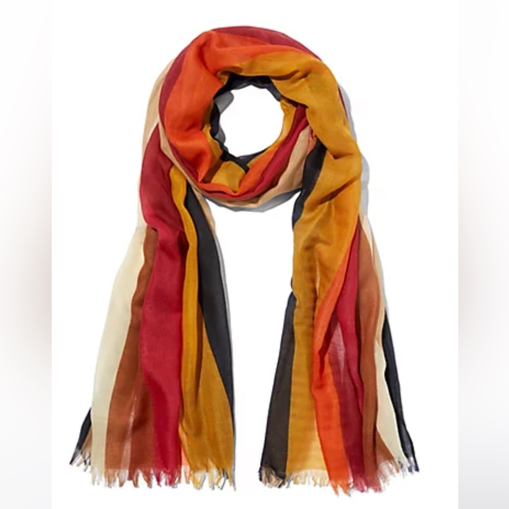 Eva Mendes stripe scarf, NWT